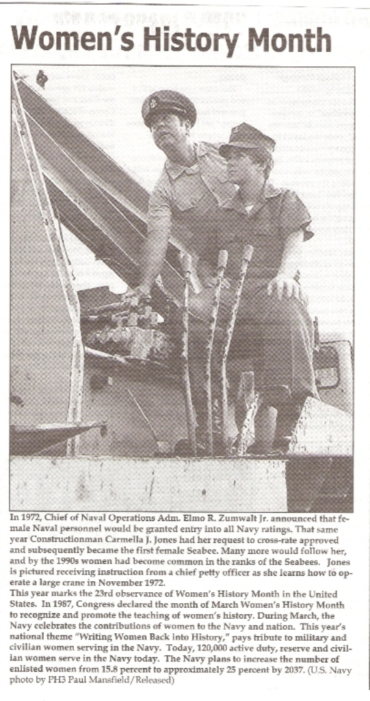First Woman Seabee